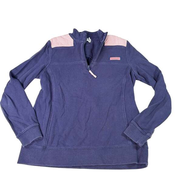Vineyard Vines Tops - Vineyard Vines womens 1/4 zip navy sweatshirt. nautical, preppy, coastal. Sz S